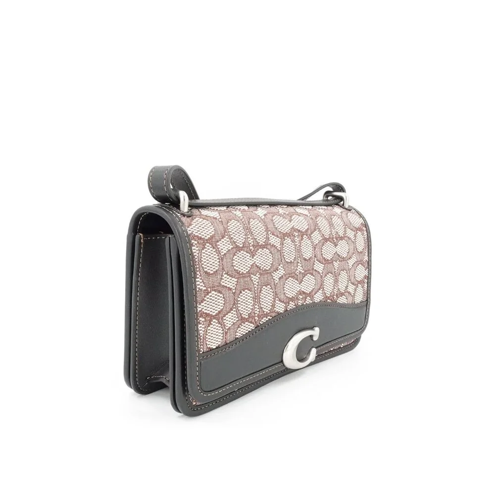 Coach Bandit Signature Shoulder Bag Cocoa Black OS